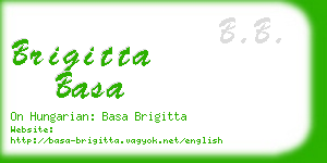 brigitta basa business card